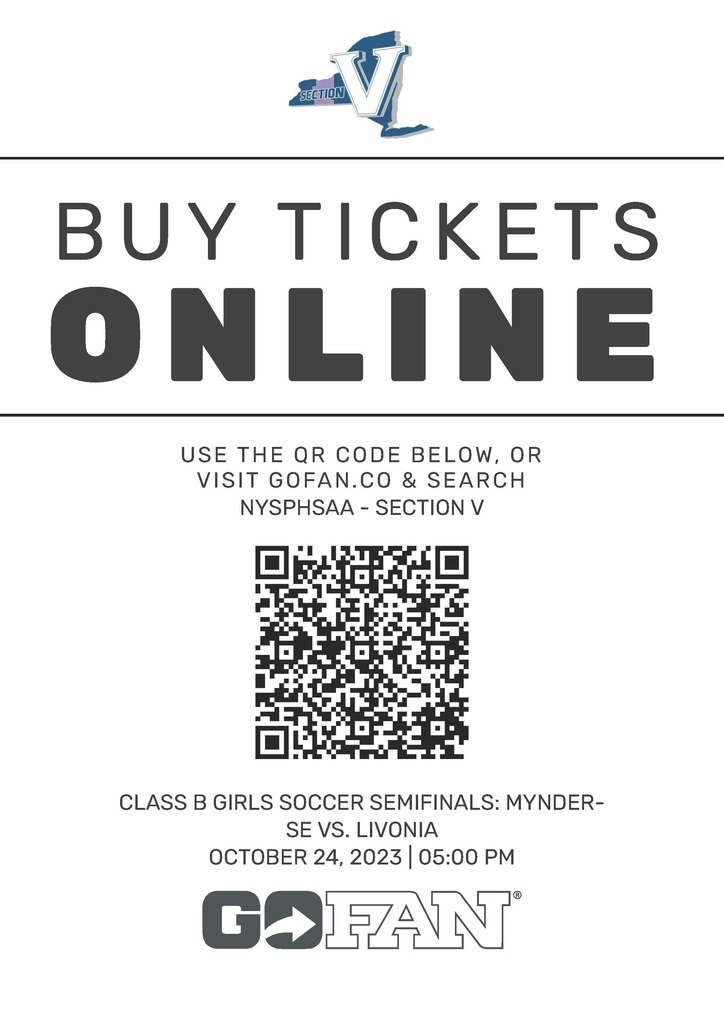 ⚽🎟️Girls soccer semifinal tickets are now available gofan.co/event/1117661?….  The Dawgs play Mynderse on Tuesday at 5:00 in Penn Yan.