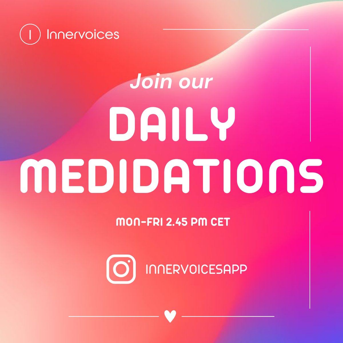 innervoicesapp's tweet photo. Your job doesn't have to cost you your mental health! 
Join us on Instagram, where we hold 5-minute meditations daily to help you recenter yourself during work and release tension!
https://t.co/y35ASGdDho
#mentalhealth #mentalhealthawareness https://t.co/p1cJ1RsKPh