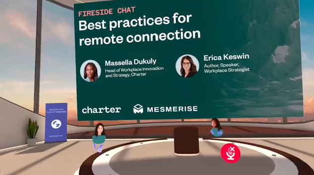 Mesmerise Group (@mesmerisegroup) on Twitter photo Rituals play a pivotal role in remote engagement. Starting meetings with a check-in, a key ritual highlighted by Massella Dukuly & <a href="/Erica_Keswin/">Erica Keswin</a>, made a difference during the pandemic. Dive deeper in our "Fireside Chats in the Metaverse" series. 🎥: hubs.li/Q024HkKq0 Rituals play a pivotal role in remote engagement. Starting meetings with a check-in, a key ritual highlighted by Massella Dukuly & <a href="/Erica_Keswin/">Erica Keswin</a>, made a difference during the pandemic. Dive deeper in our "Fireside Chats in the Metaverse" series. 🎥: hubs.li/Q024HkKq0