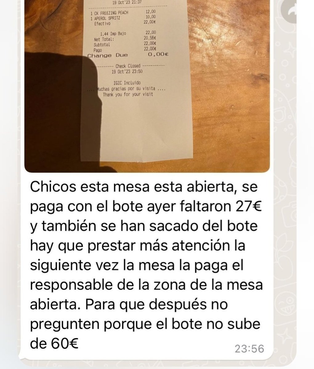 soycamarero's tweet photo. Hacer un simpa es hacer daño a la empresa y en muchos casos como vemos, a los mismos trabajadores. https://t.co/LVNlTrEWzI