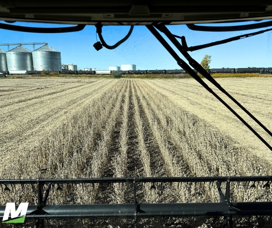 #MTCAgronomy and #MTCPrecisionAg students made their final pass in the bean fields at the #MitchellTech land lab on Friday, successfully completing that portion of this year's harvest. Next up: corn! #BeTheBest #MitchellTech