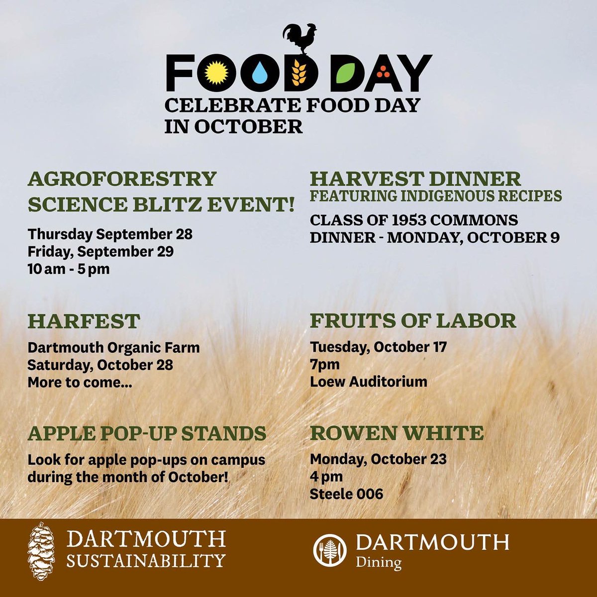 Friendly reminder: Mohawk Seedkeeper, Rowen White, will be giving a special talk today at Steele 006 @ 4 PM!

#Dartmouth #College