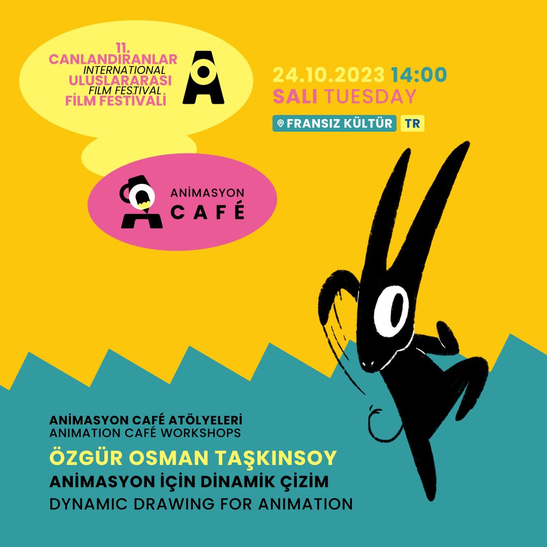 canlandiranlar's tweet photo. Bu sene festivalimizde Insitut Français'de olacak olan atölyelere herkesi bekliyoruz🎊👆
#cuff11 #animation #animasyonfestivali #animationfestival #canlandıranlar https://t.co/KQ5L0pMj19