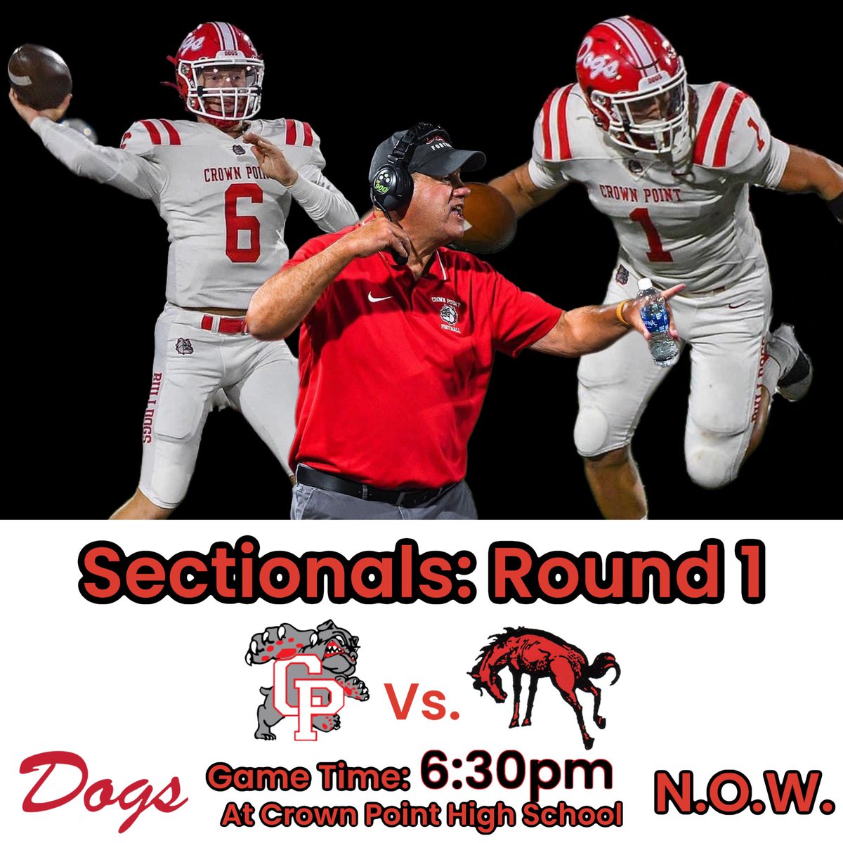 GAME TIME REMINDER!!   

6:30 Kick Off this Friday!! 

N. O. W.