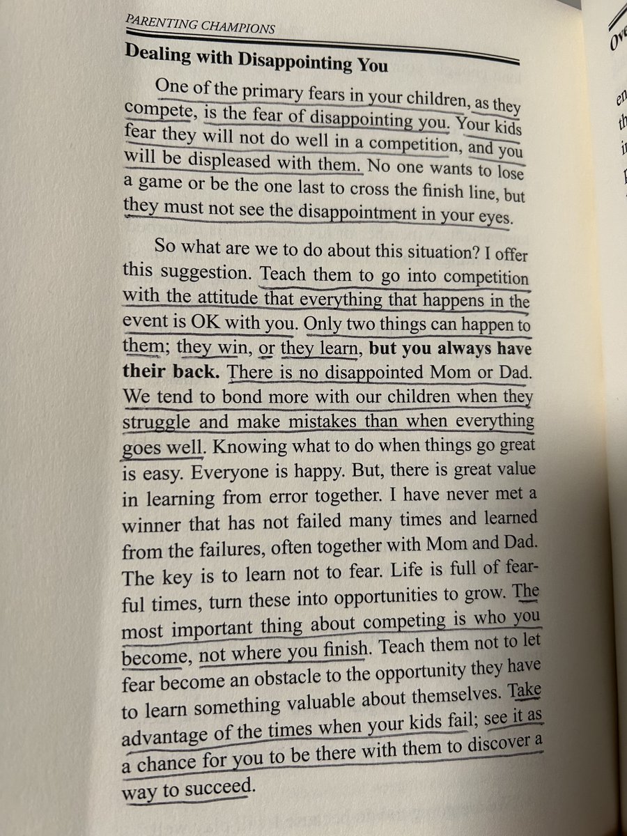HoopsFest's tweet image. Sports parents - "one of the primary fears in your children...is the fear of disappointing you."  

In his book 'Parenting Champions,' Lanny Bassham shares some advice we all need.