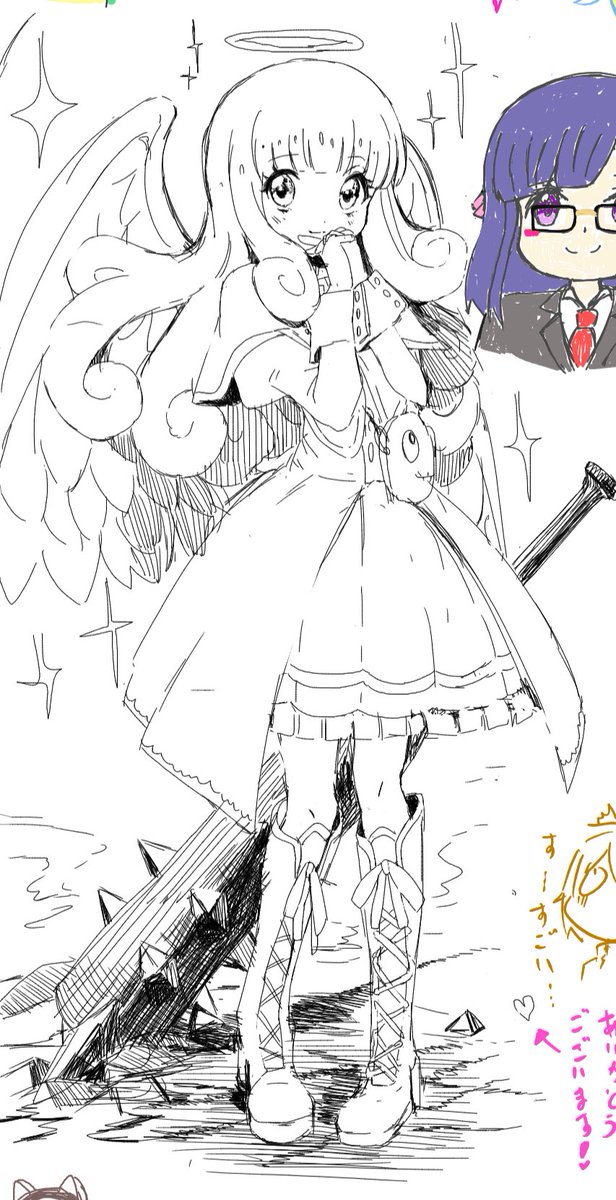 絵チャでのえるサン描いてました👼