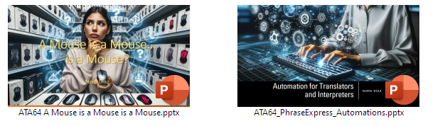 My two ATA64 presentations are ready. I promised myself this time I wouldn't keep adding slides and info up to the very last minute. Will I be able to keep my promise? Who knows! 😅

See you in Miami!

#ata64 #mice #automations #ai