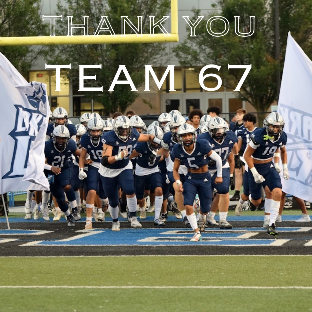 LakeParkFootbal's tweet photo. A big thank you to Team 67 for accomplishing so much this season on and off the field. We will always remember this team and the memories we have made together…LANCERS 4 LIFE! https://t.co/BXXIeuPa4q