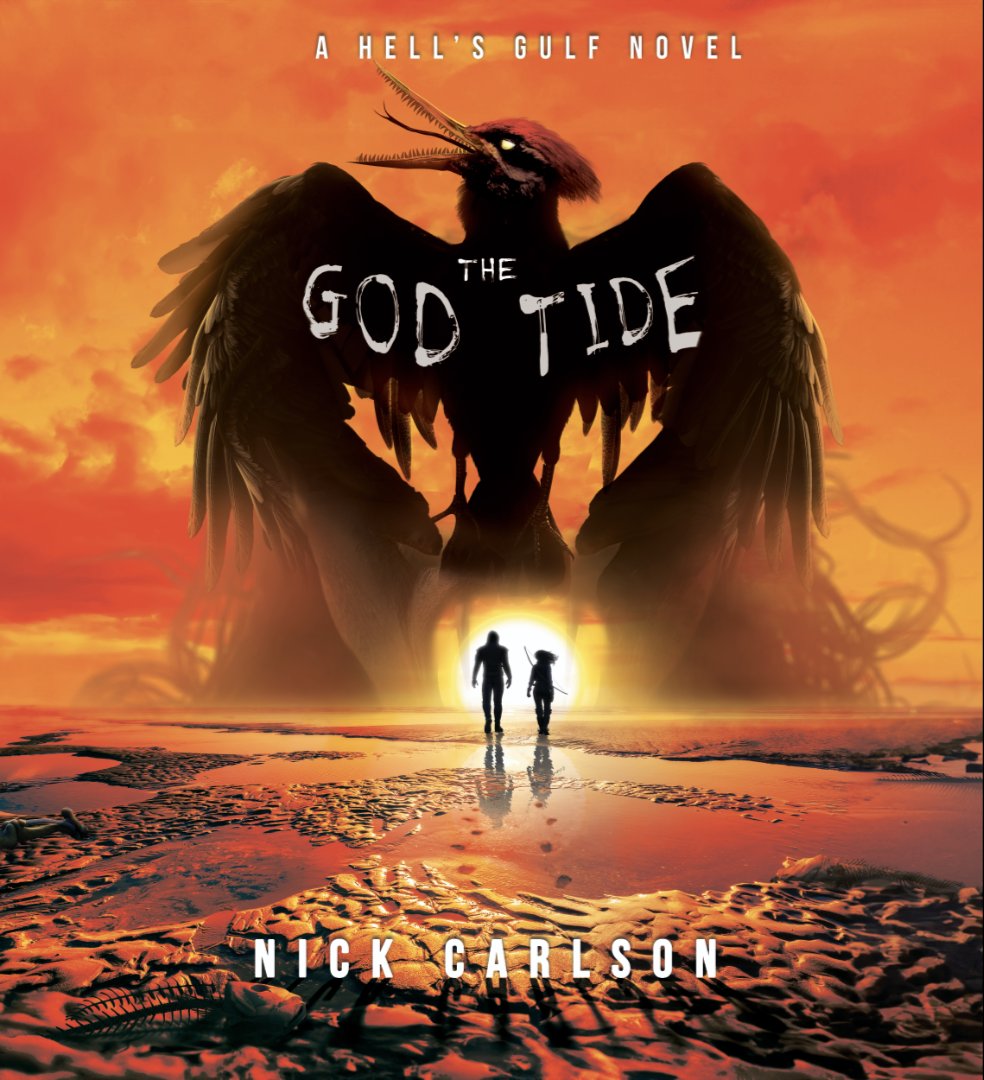 🚨 Cover reveal for my upcoming novel, The God Tide, a standalone prequel to my first #horror book, Hell's Gulf, coming this Halloween from @TempleDarkBooks 

Absolutely stunning work from artist @bekka. #newbooks #HorrorCommunity