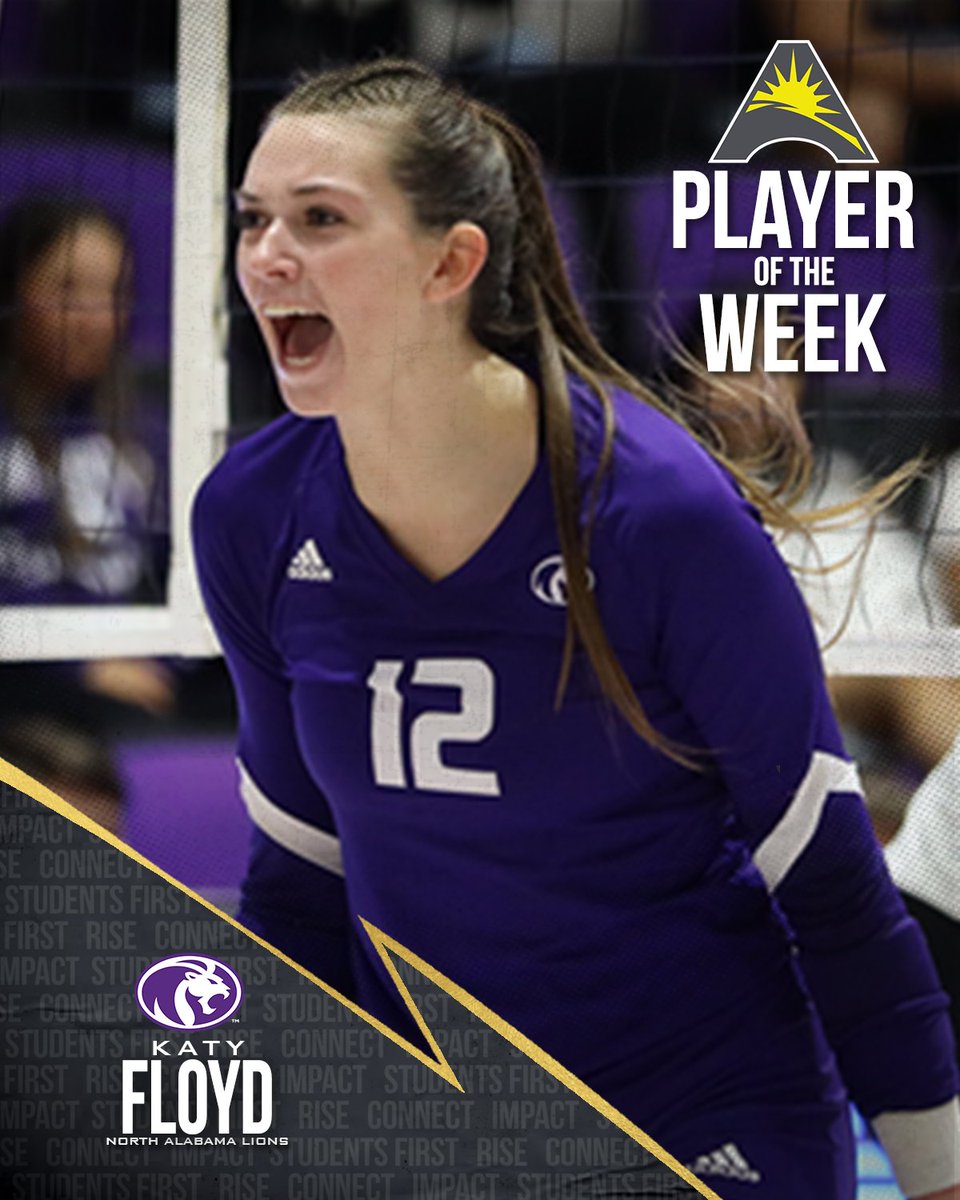 For the first time in her career, @UNA_Volleyball’s Katy Floyd was named the #ASUNVB Player of the Week honor 💯💪🏐👀

📰 | asunsports.org/news/2023/10/2…

#RoarLions