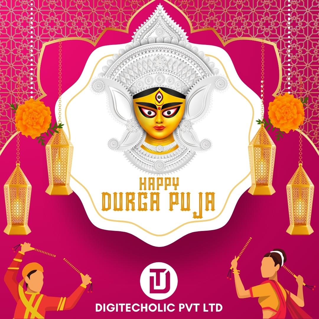 digitecholic's tweet photo. On this auspicious occasion of Durga Puja, may Maa Durga bless you with strength, wisdom, and good health. Happy Durga Puja!
.
.
.
#durgapuja #navratri #maadurga #jaimatadi #dussehra #navratrispecial #durgapujakolkata #happydussehra #vaishnodevi #matarani #dandiya #digitecholic https://t.co/V6QWxEjXUV