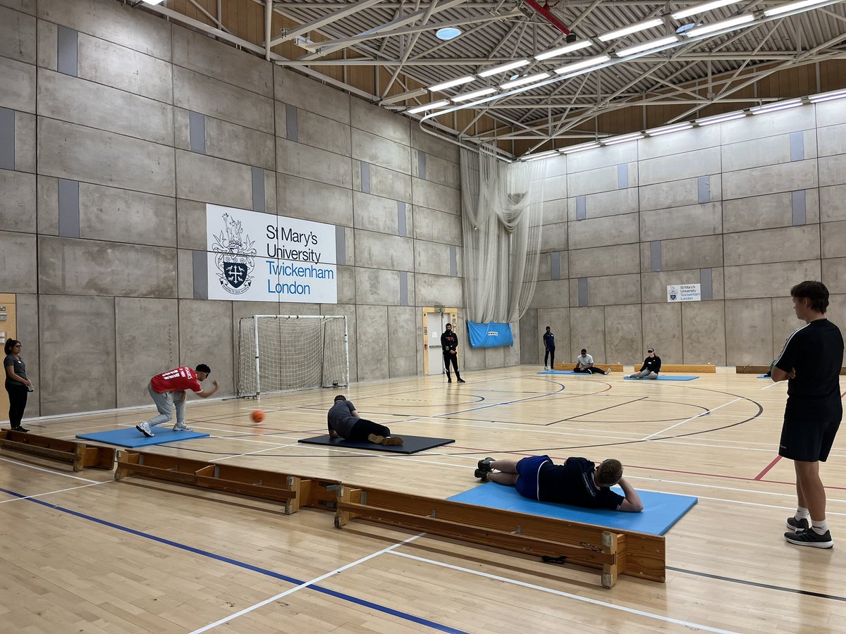 Brilliant to welcome @GoalballUK to @YourStMarys today, as they delivered a School Leaders Course to our PESYD students! #goalball