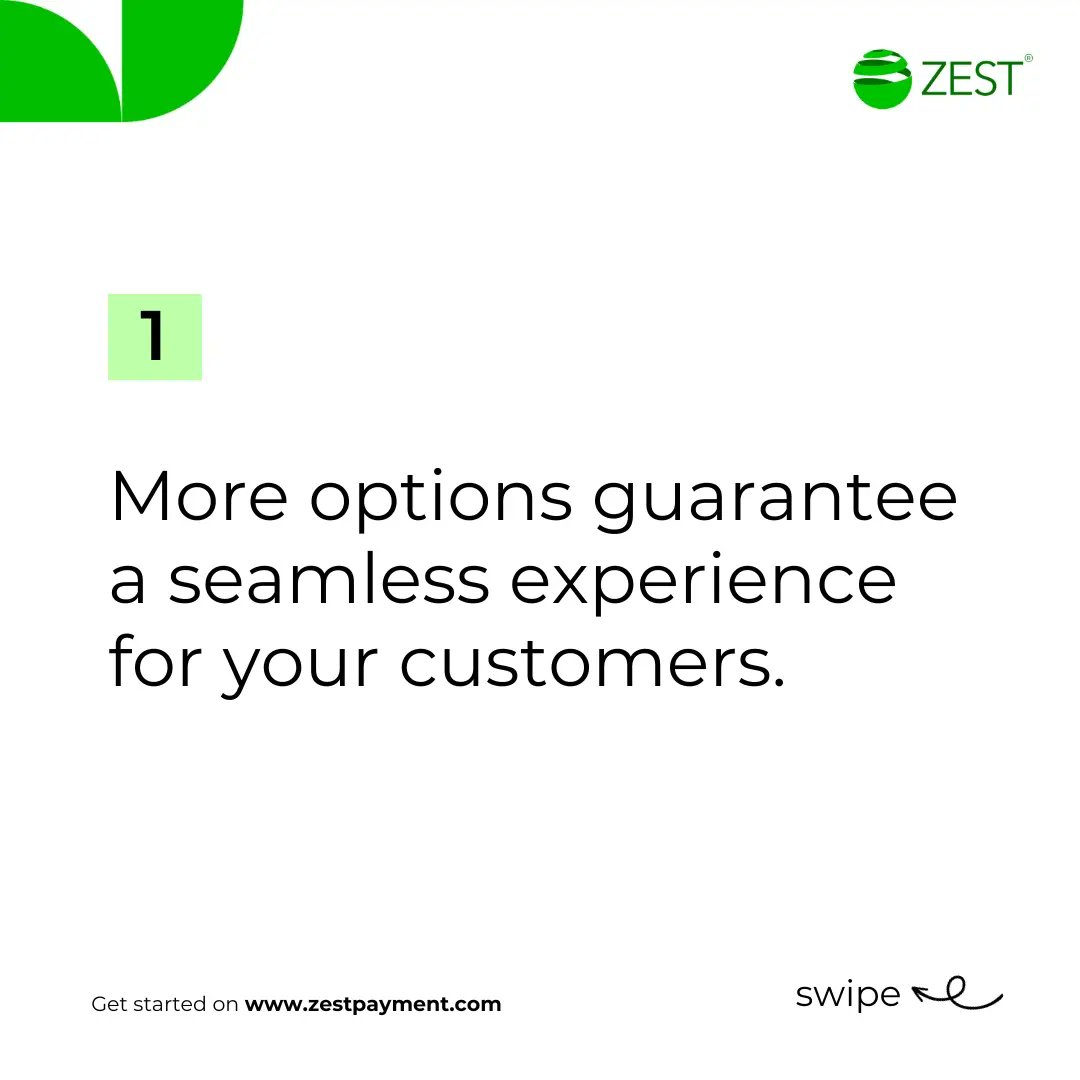 zestpayment's tweet photo. Want to boost your business growth? ​

Offering more payment options to your customers can be the key! 🤝🛍️​
​
Scroll through to find out how!​
​
Read more: https://t.co/x03cRt8HdO

#GoForBetter #SeamlessPayments #businesstips https://t.co/wIrObNdben