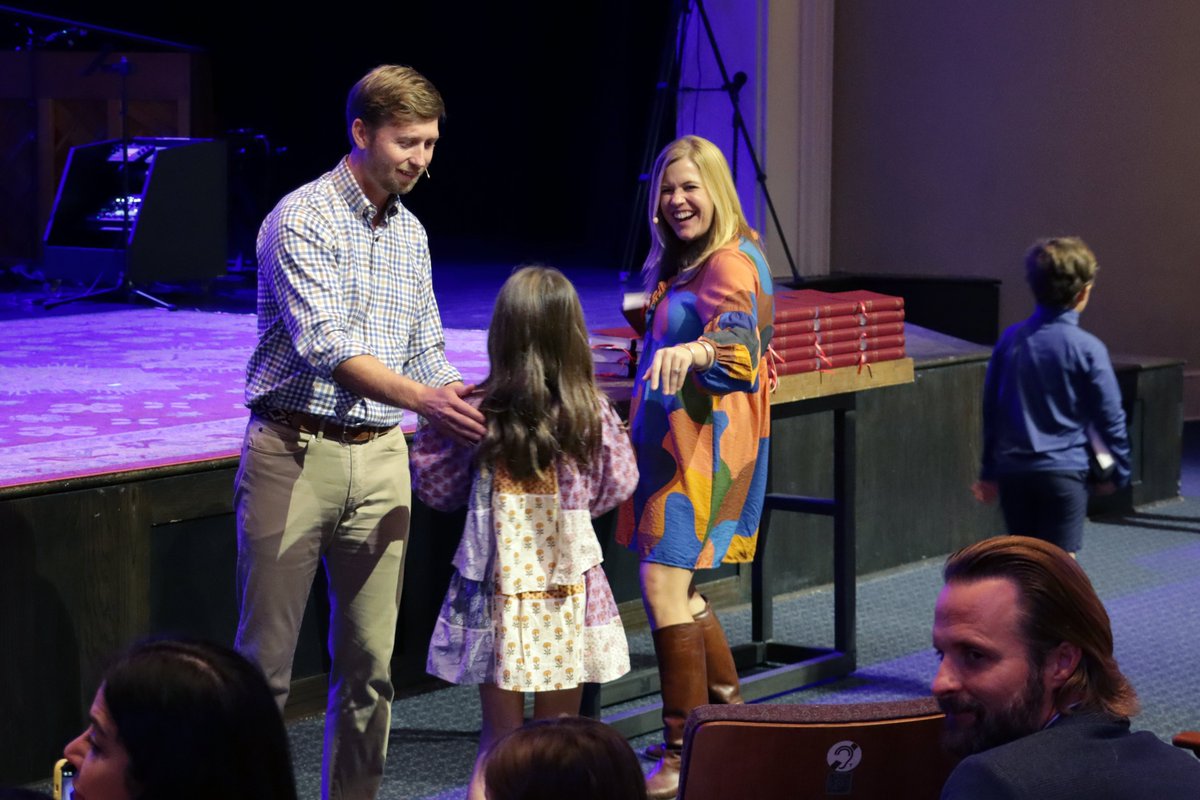 Over 100 third graders received their very own Bibles.
