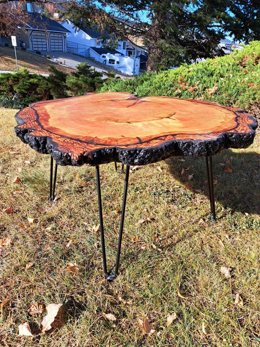 I have just listed this wildfire-salvaged coffee table on eBay. 38x32' with epoxy finish. All proceeds from the winning bid will go to the BC Wildfire Recovery Fund. The auction runs till Nov 2nd. Start your bidding here ebay.ca/itm/3949521729…