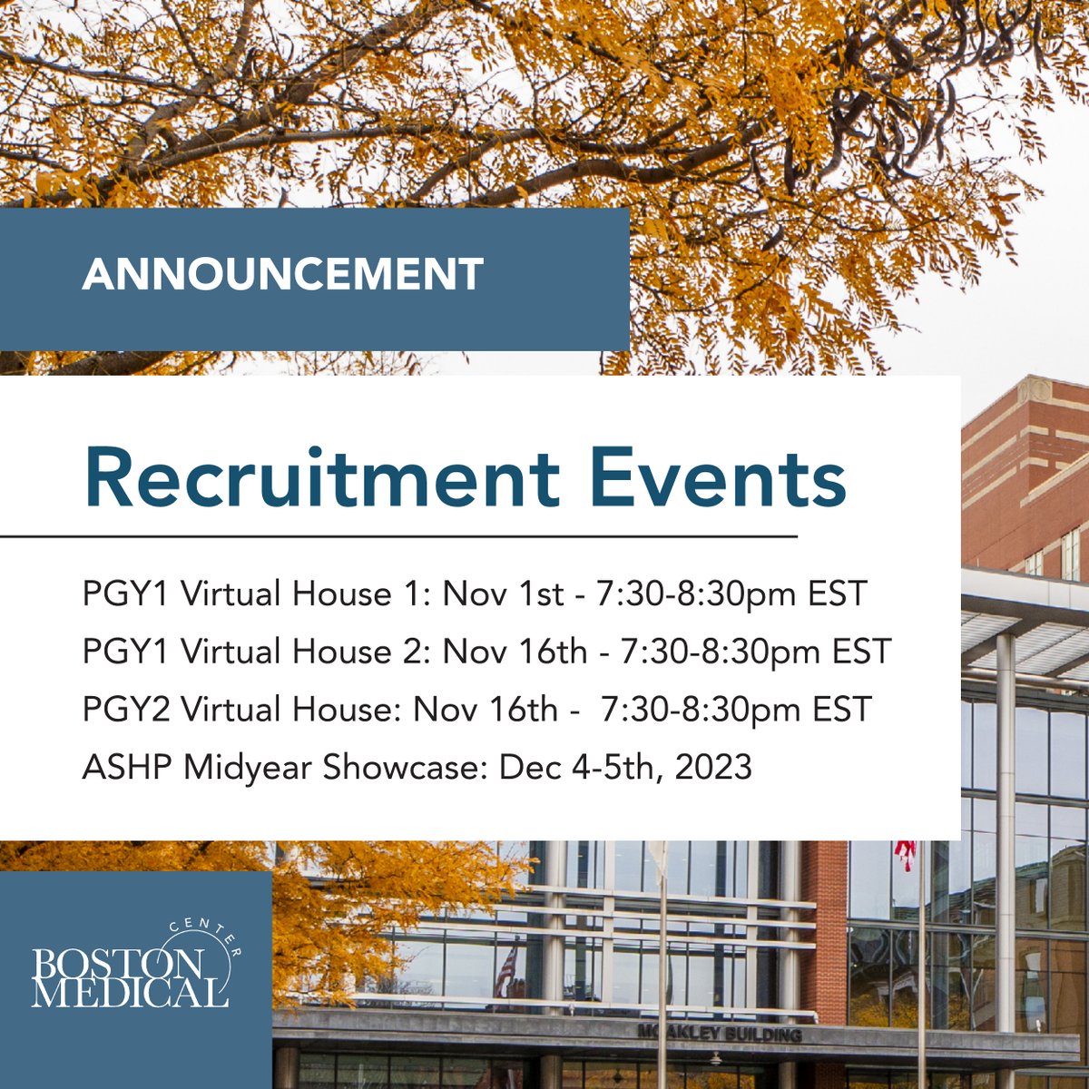 Looking to learn more about our programs? Come join us at our PGY1 and PGY2 virtual open houses! Information can be found below #PharmRes #TwitteRx