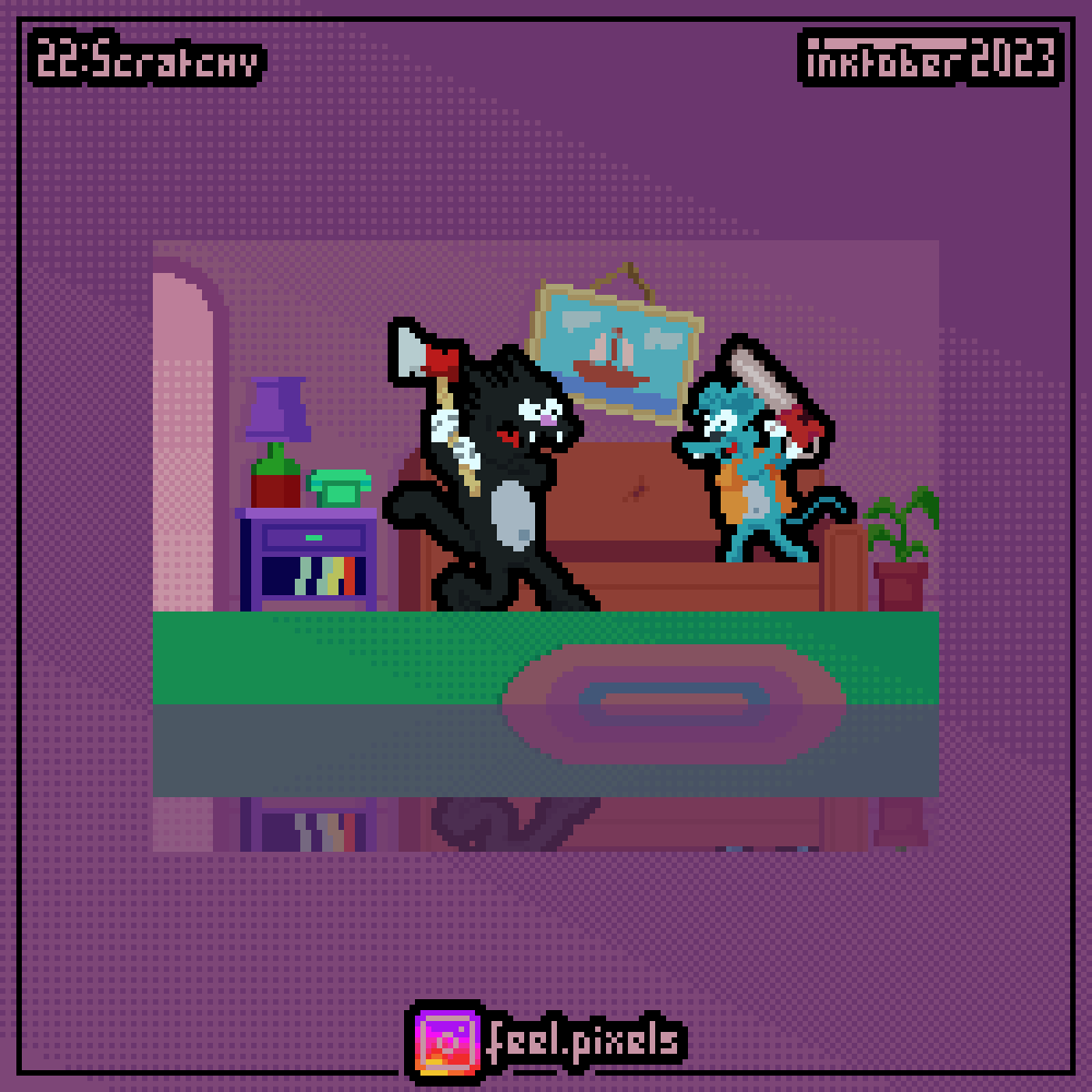 feel_pixels's tweet photo. For #inktober 2023,
22 : Scratchy,
#itchyandscratchy from #thesimpsons
@inktober #inktober2023scratchy #pixelart #ドット絵 #aseprite #frenchartist https://t.co/hT14rEcqE4