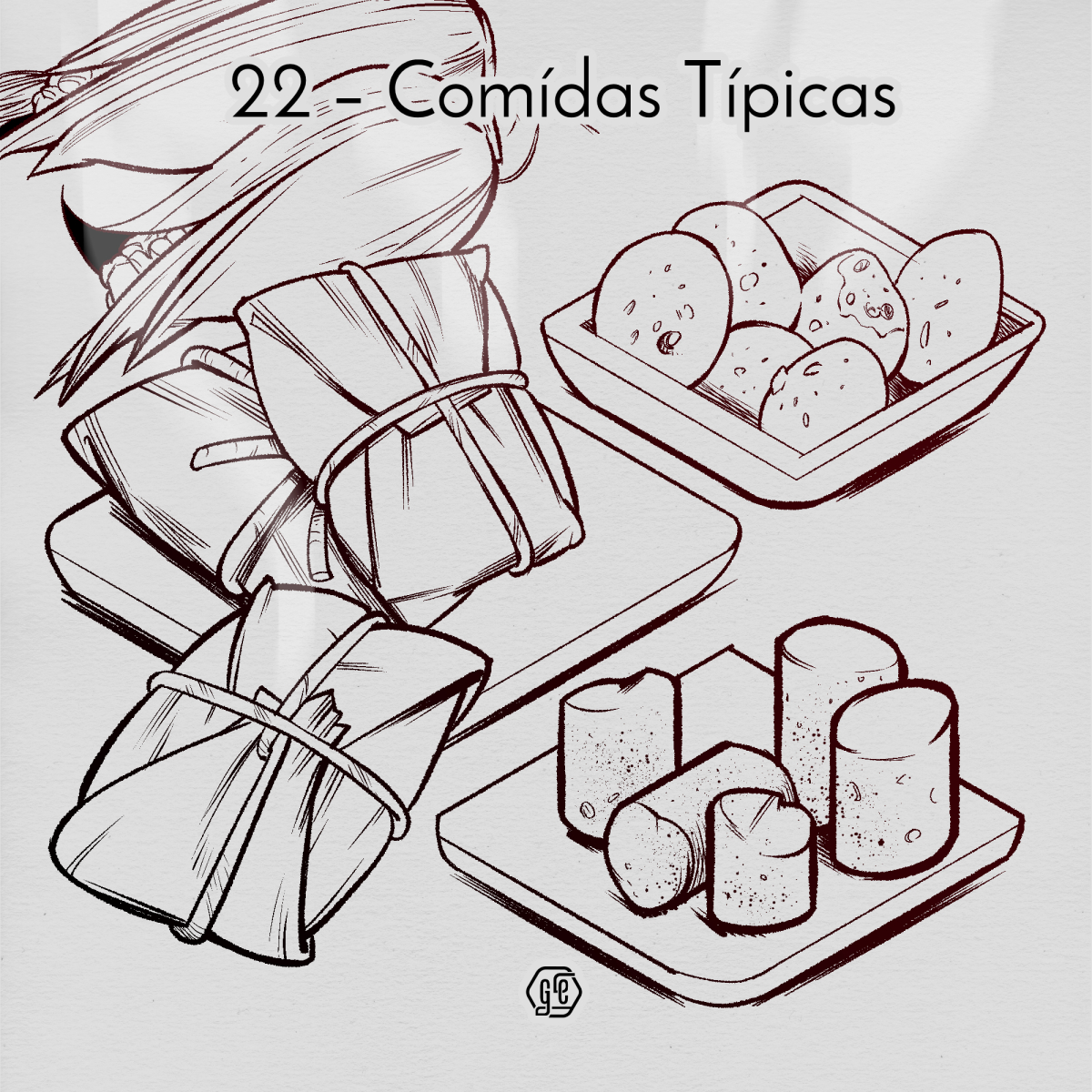 #quantober #inktober #october #art  Comidas Típicas