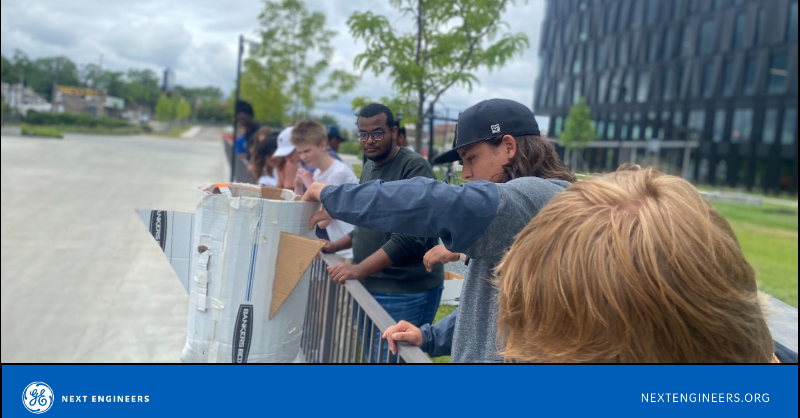 GE_Foundation's tweet photo. It's great working with our partner @uofcincy to provide middle and high school students with the opportunity to learn more about engineering. Read on to find out more about these Cincinnati students' recent experience at #NextEngineers summer camp.