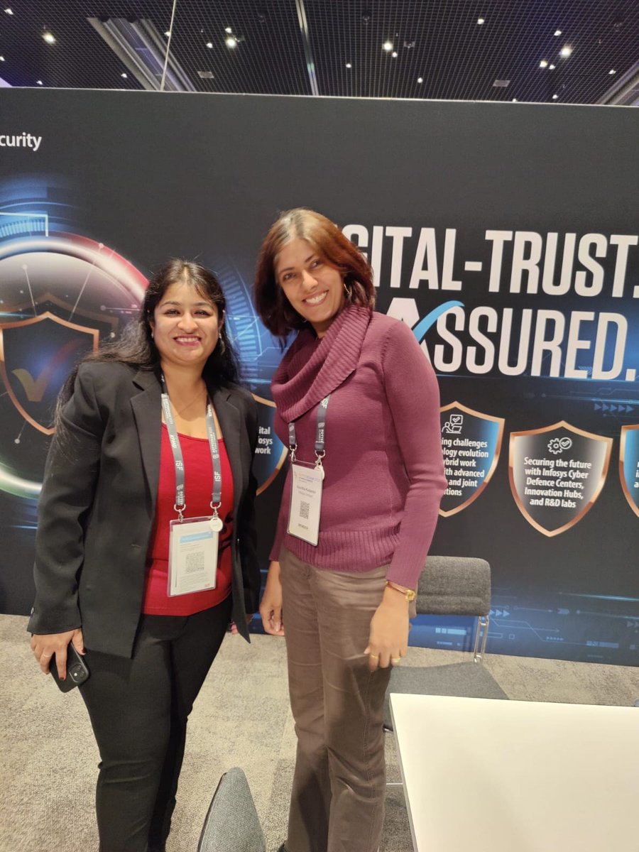 InfosysEvents's tweet photo. Infosys is at the ISF Annual World Congress 2023 in Rotterdam. Grab this brilliant opportunity to connect with our #cybersecurity experts at booth #10 today! #fortifycyber #Rotterdam2023 #ISFCongress #BetterCybersecurity https://t.co/pTwCArU1mH