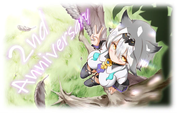 2周年おめです!  #えまえっと #栢森エマ2周年