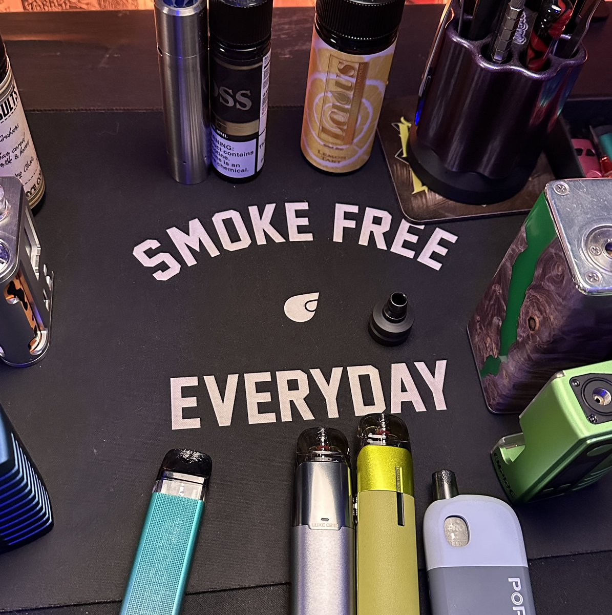 Cigarette smoke free since 2009. I’m determined to have a good week this week. Hopefully I’ll see some of you in the UK this weekend. 🇬🇧 <a href="/VaperExpoUK/">Vaper Expo</a>