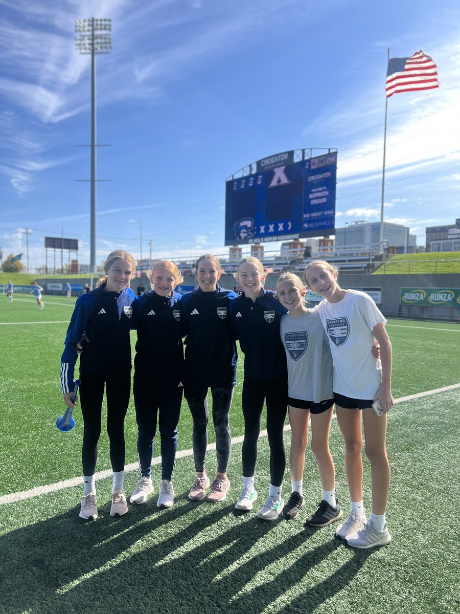 SNFCGirlsGA's tweet photo. Sunday Funday for our 2011s & 2010s! Two great Ws on the day for the teams and followed up with support @CreightonWSoc @GAcademyLeague @SportingNE_FC https://t.co/VX9pcWG8pz