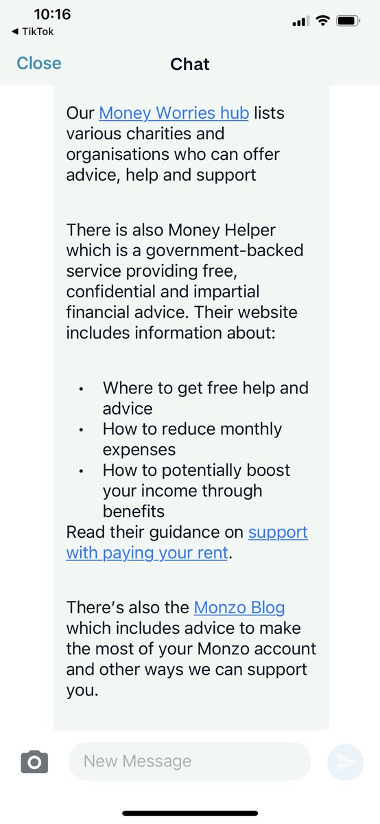 DrDemz's tweet photo. Update for my people in the U.K. so you don’t end up in my position. After freezing 5 figure GBP in my @monzo  account, they are now sending me links to food banks and financial advice charities when I clearly said I’m out of the country and in Colombia. I doubt this is the vision @t_blom had for this company. What an absolute joke.
