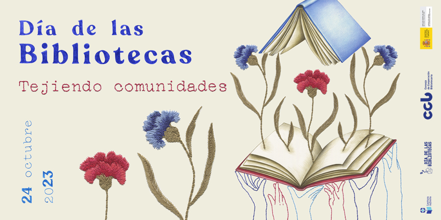 El cartel de esta edición de el #DíaDeLasBibliotecas es obra de la ilustradora Nuria Riaza. Dibujado y bordado a mano, refleja a la maravilla el espíritu del lema #TejiendoComunidades.
Podéis descargar las creatividades aquí 👉 culturaydeporte.gob.es/cultura/areas/…
<a href="/culturagob/">Ministerio de Cultura</a> <a href="/CCBiblio/">CCB</a>