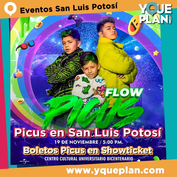 yqueplan_com's tweet photo. Llega Picus en San Luis Potosí 2023 ✅‼️ Información: ℹ️ https://t.co/TdOfHL0NnB 
.
.
#picusflow #picus #sanluispotosi #CentroCulturalBicentenario #CC200 #Showticket @showticketmx https://t.co/YAdOBxIf9L