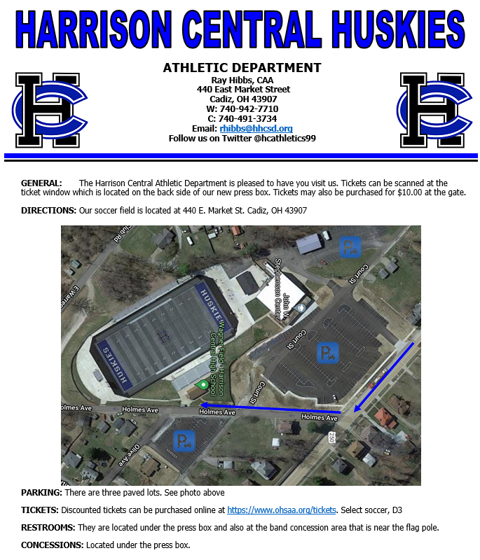 TVTrojans's tweet photo. Here is information from the Harrison Central Athletic Department for Trojan fans traveling to tonight's boys' soccer game vs. Steubenville Catholic Central. https://t.co/KhXR46l43G