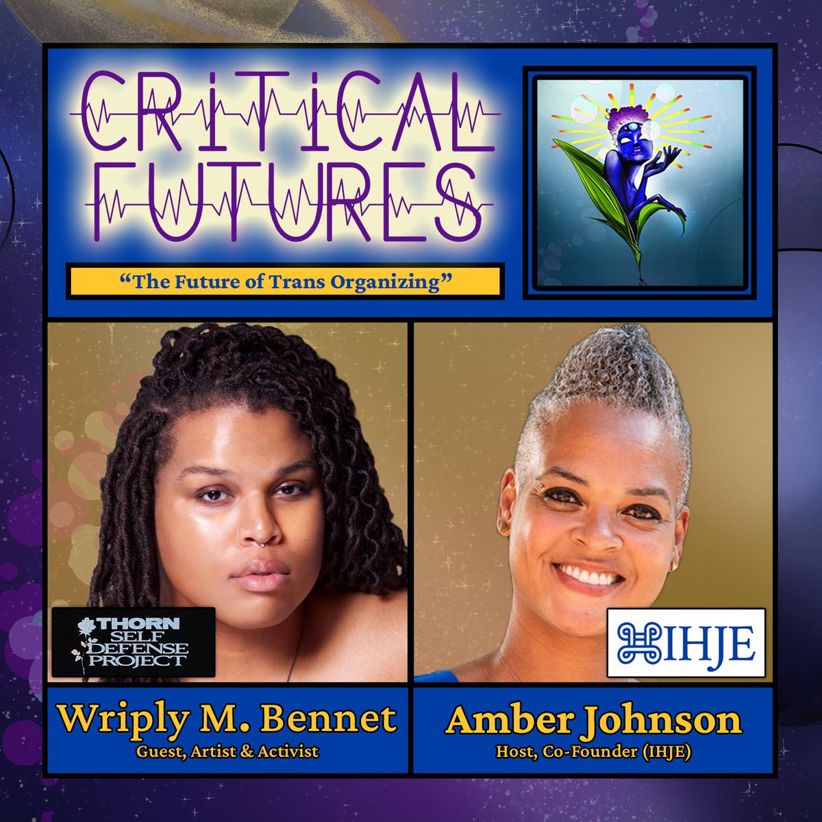 New ep! 

We talk to Wriply M. Bennet about "The Future of Trans Organizing." We discuss her efforts to highlight the perseverance, strength, grace, and beauty of Black trans women and to address the ongoing epidemic of violence against them. 

ihje.org/podcast/s2e5-t…