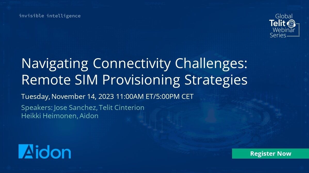 telitcinterion's tweet photo. 🌟 Join us for an exciting online event with #Aidon, an advanced #smartmetering and grid solutions provider! Details below 👇:
📅 Tuesday, November 14
🕧11:00AM ET/5:00PM CET
Register now to secure your spot ➡️! https://t.co/2571set9hX https://t.co/2oE3lmCWec