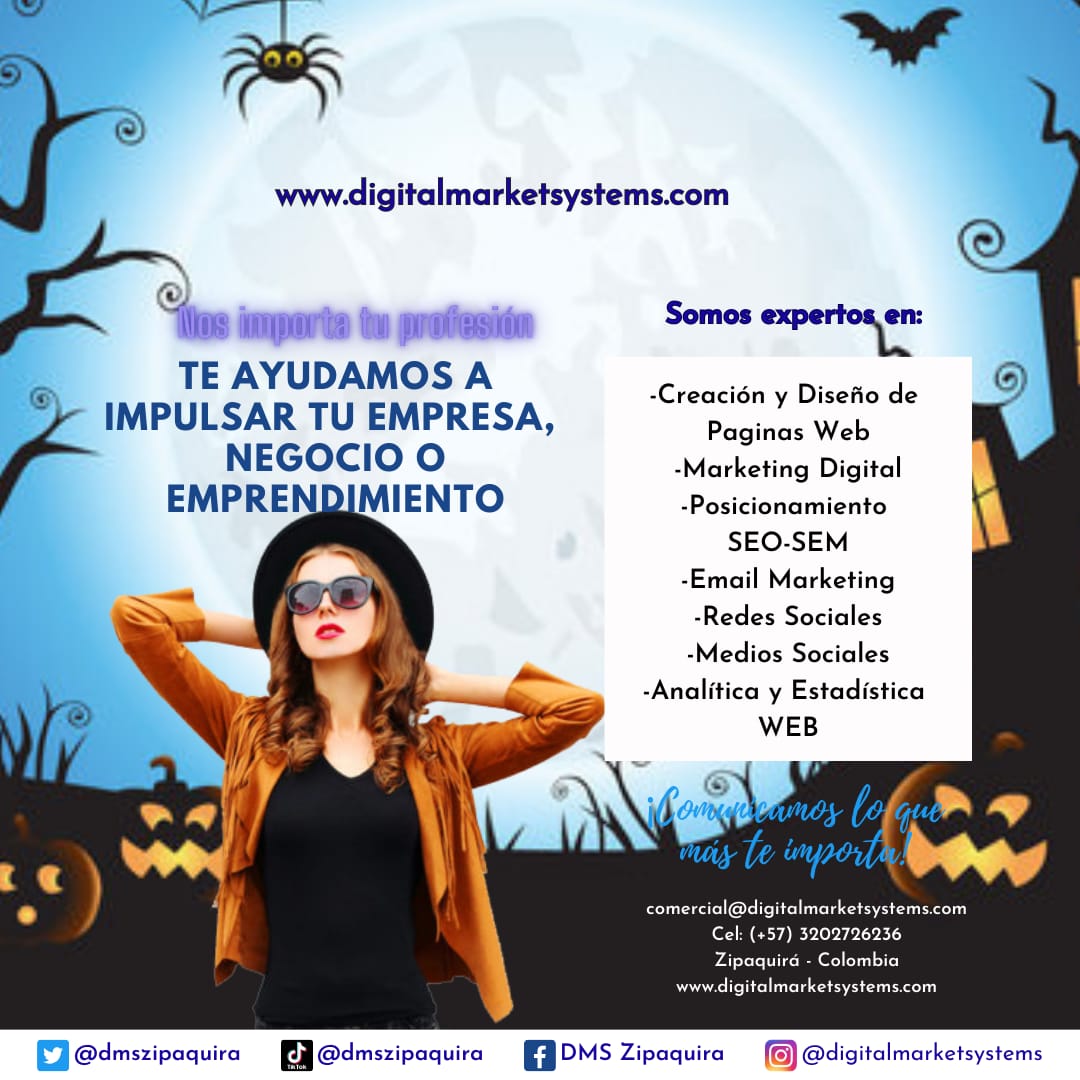 dmszipaquira's tweet photo. 💡Te ayudamos a impulsar tu empresa, negocio o emprendimiento.
Somos expertos en: 🪄
• Creación y Diseño de Páginas Web #diseñoweb
• Marketing Digital #marketingdigital
• Posicionamiento SEO-SEM #seo
• Email Marketing #publicidad
• Redes Sociales y Medios Sociales https://t.co/rfAPwwOeUz