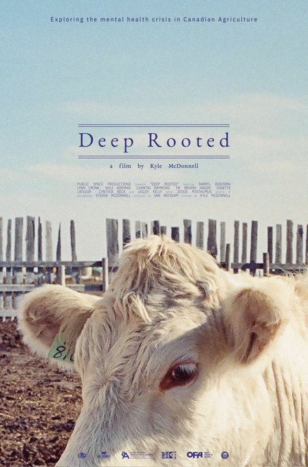 OntarioFarms's tweet photo. 📽️ @DeepRootedFilm is premiering at @HamiltonFilm Oct 24. This doc delves into the mental health issues faced by Canadian agricultural producers. We hope this film helps to keep the discussion top of mind with farmers 🌾  🇨🇦 #DeepRooted #ontag More info: https://t.co/fMWYHv7pWL https://t.co/uYJ3Nch7zU