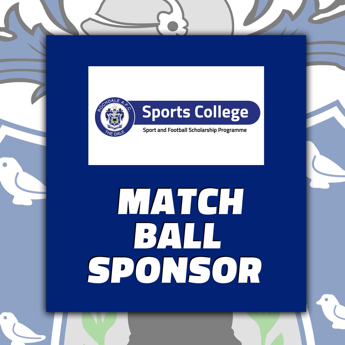 officiallydale's tweet photo. Thank you to tonight's official match sponsors, Aquacheck Engineering 🤝

And to match ball sponsors, Rochdale AFC Sports College 🙌

@AquacheckEng |  #RAFC