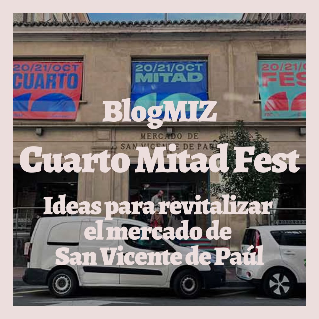 madeinzaragoza's tweet photo. #BLOGMIZ ⚡
Durante el fin de semana, CuartoMitad Fest ha convertido al mercado de San Vicente de Paúl en una reunión de artistas y creativos con el fin de generar una lluvia de ideas para revitalizar el espacio. 🔝🚀 https://t.co/GONOw9sOOp