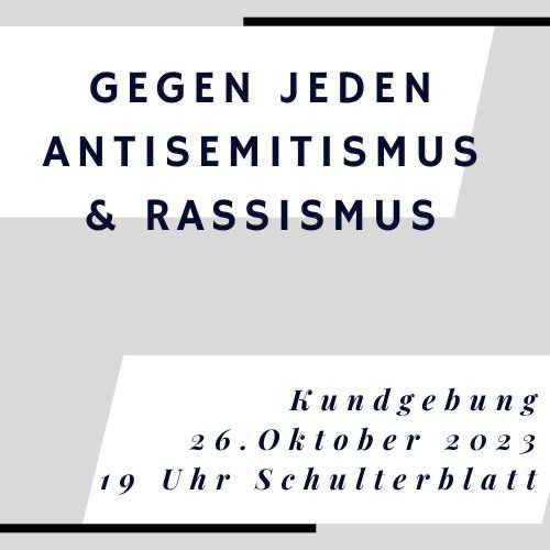 kollektivah161's tweet photo. (1/8) Wir teilen diesen Aufruf und bitten um Verbreitung:

Diesen Donnerstag #HH2610 in #Hamburg
Kundgebung: #GegenjedenAntisemitismus und Rassismus um 19 Uhr am Schulterblatt

Bündnis gegen jeden Antisemitismus und Rassismus
#NoNazisHH 
Aufruf im thread https://t.co/zcidQDvSGb