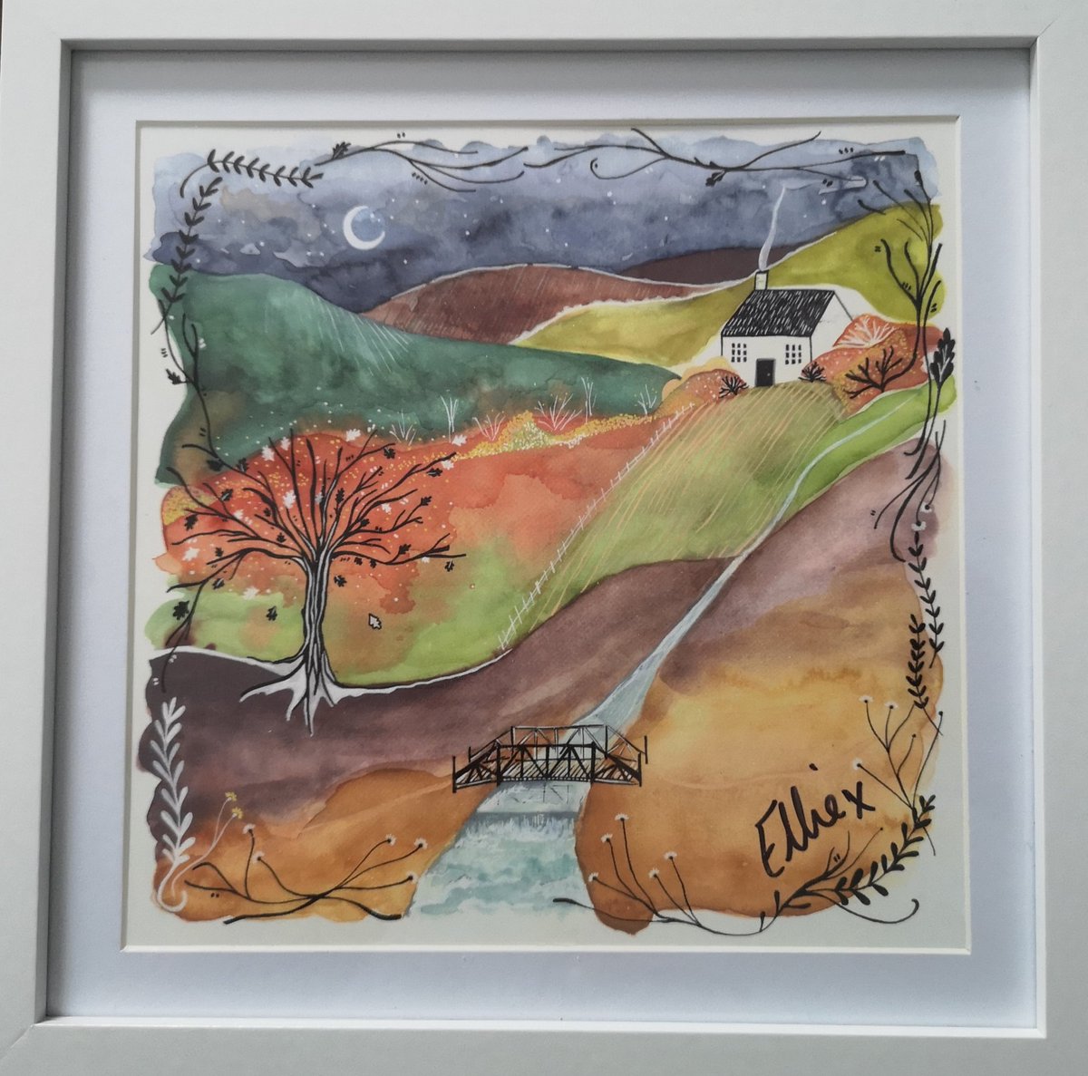 DaveDave (@davedave33) on Twitter photo Beautiful signed art print by <a href="/Ellie_Gowers/">Ellie Gowers</a> from the cover of her amazing album 'Dwelling by the Weir'. Beautiful signed art print by <a href="/Ellie_Gowers/">Ellie Gowers</a> from the cover of her amazing album 'Dwelling by the Weir'.