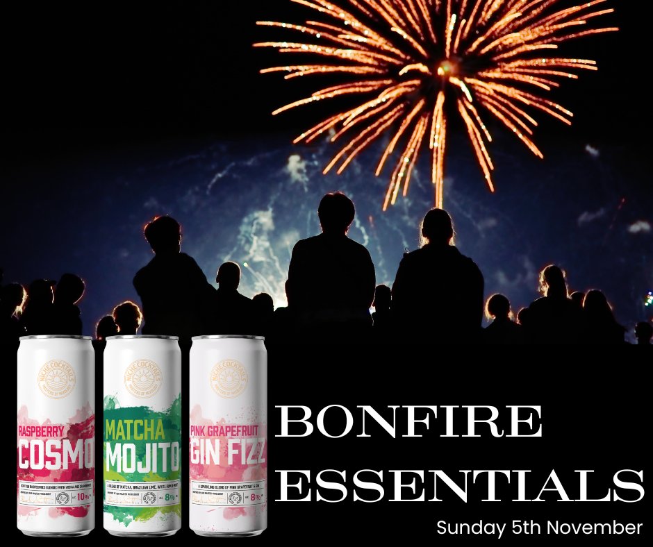 Remember, remember your cocktails this November! Ignite your tastebuds and the party on Firework Night.