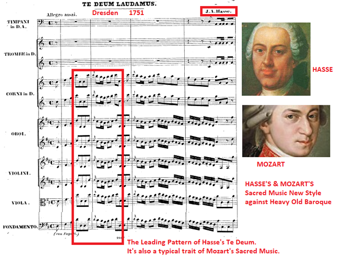 6-HASSE NEW SACRED STYLE: MODEL TO JOMMELLI MOZART & HAYDNS BROS #Jommelli #Mozart #HaydnBros further develop #Hasse #NewSacredMusicStyle, that has much lighter more dynamic & charming melody-led structure against #HeavyOldBaroque! See use of #LeadingPattern in #Mozart & #Hasse!