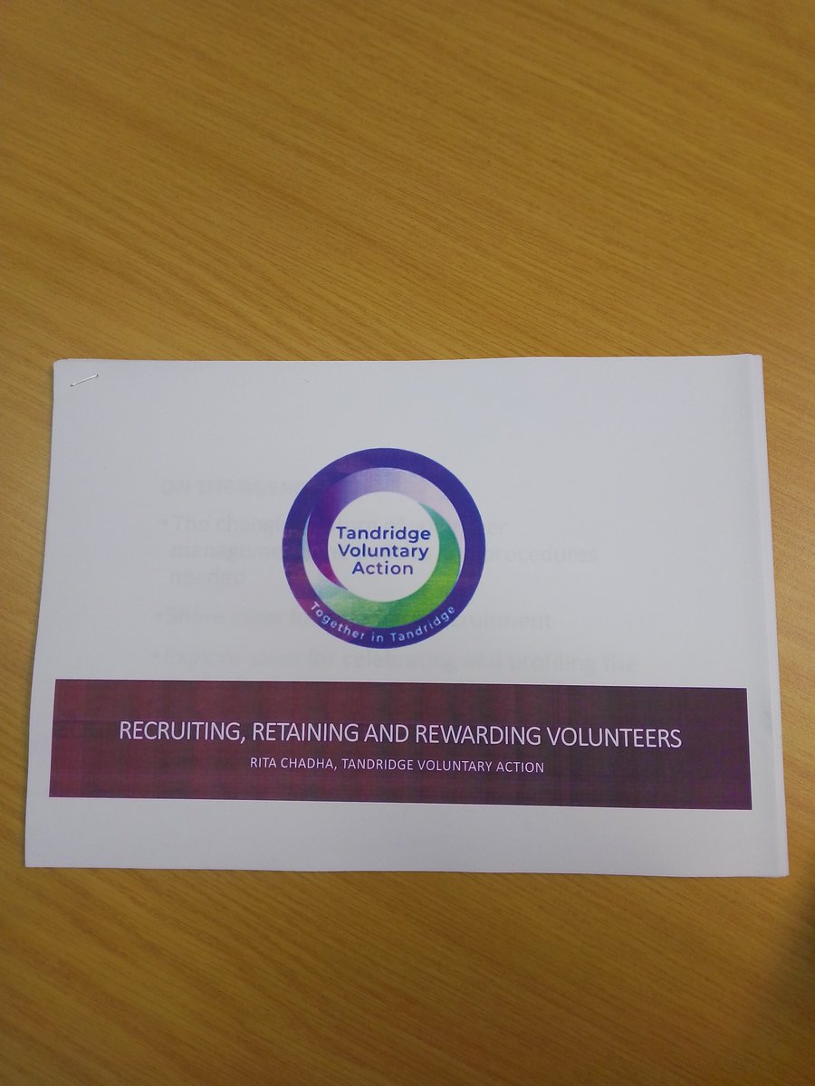Great conversation, lots of insights and 'food for thought' shared in today's Recruiting, Retaining and Rewarding Volunteers Training. #Oxted #Tandridge #Volunteers #Training #CommunityGroups Book your TVA training spot: tva.org.uk/training-for-g…