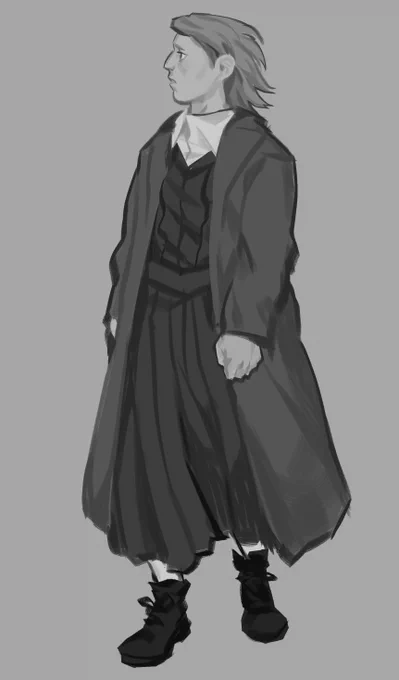 doodled up a baby folke again pondering him