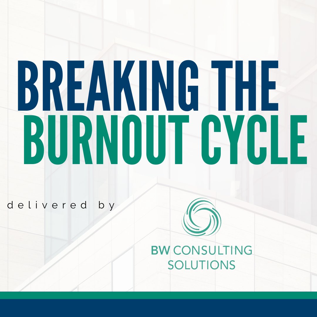 Get out of the burnout cycle with BW Consulting Solutions! This free virtual workshop will be hosted by Leadership and Health Coach Rebecca Wolfe where she will teach participants what burnout is and how to stop burnout from happening. Register today here: bit.ly/3Fl0pY5