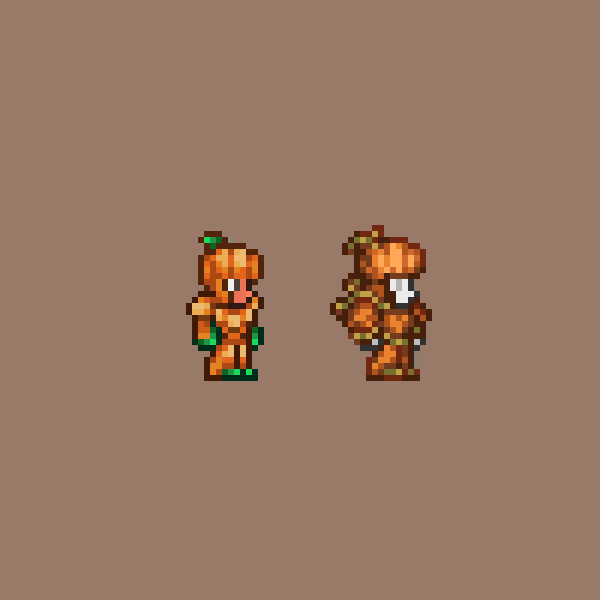 Pumpkin armor for upcoming texture pack
#terraria #pixelart #ドット絵