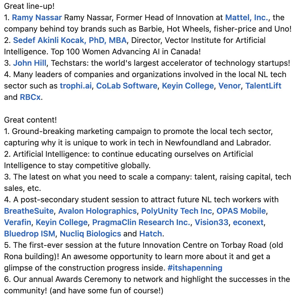 Two reasons why you should definitely attend Innovation Week 2023!!
⬇️