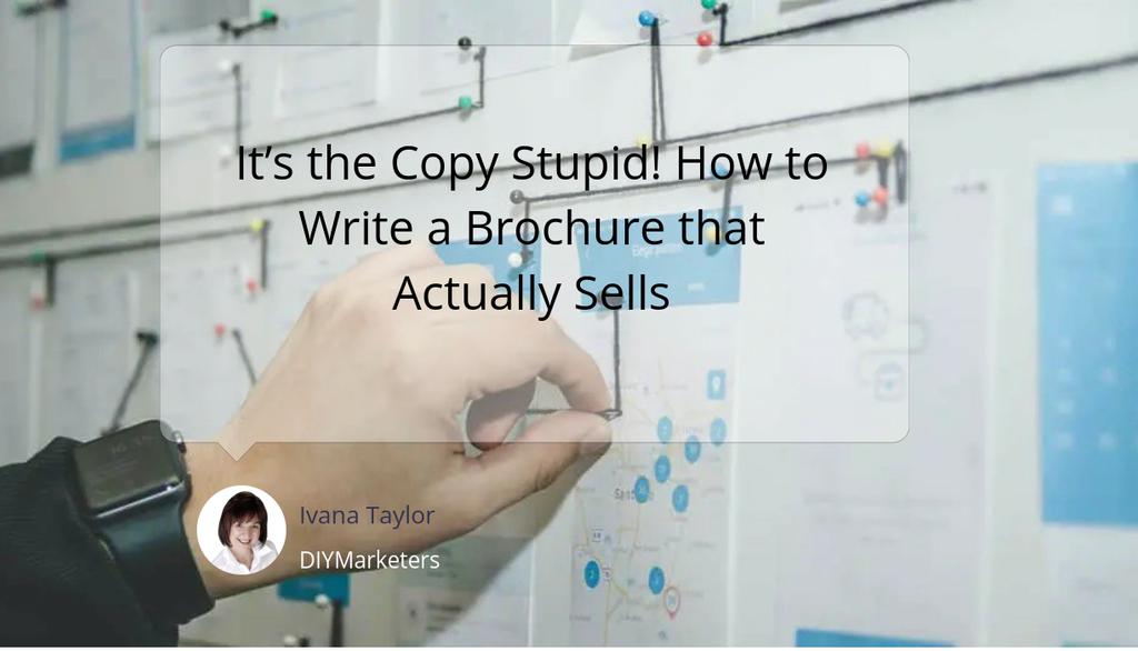 DIYMarketers's tweet image. Don&apos;t waste time on a brochure that doesn&apos;t convert. Learn the art of copywriting that sells! 

Read the full article: It’s the Copy Stupid! How to Write a Brochure that Actually Sells
▸ lttr.ai/AIuBh

#PowerfulCopywriting #DirectMarketing #GetCustomers