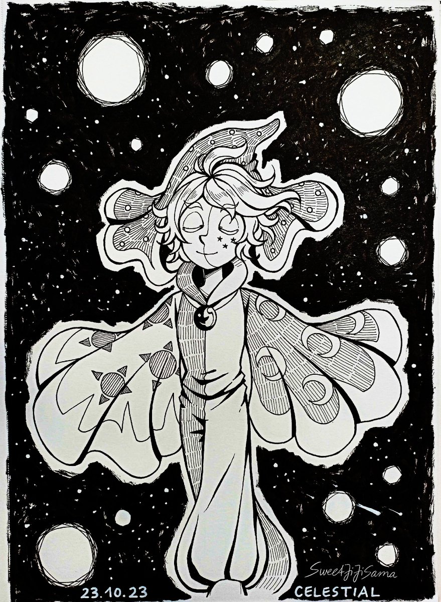 SweetJiJiSama's tweet image. Day 23 - Celestial
Character: The Collector from "The Owl House"

Spaceyyyyy!!
#toh #tohfanart #Collector #TheOwlHouse #theowlhousefanart #Inktober #inktober2023  #celestial #traditionalart #ink #fanart