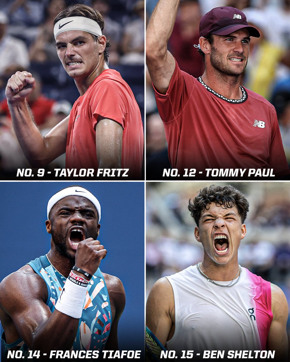 There are four American men ranked in the top 15 of the ATP Rankings for the first time since 1997 🇺🇸