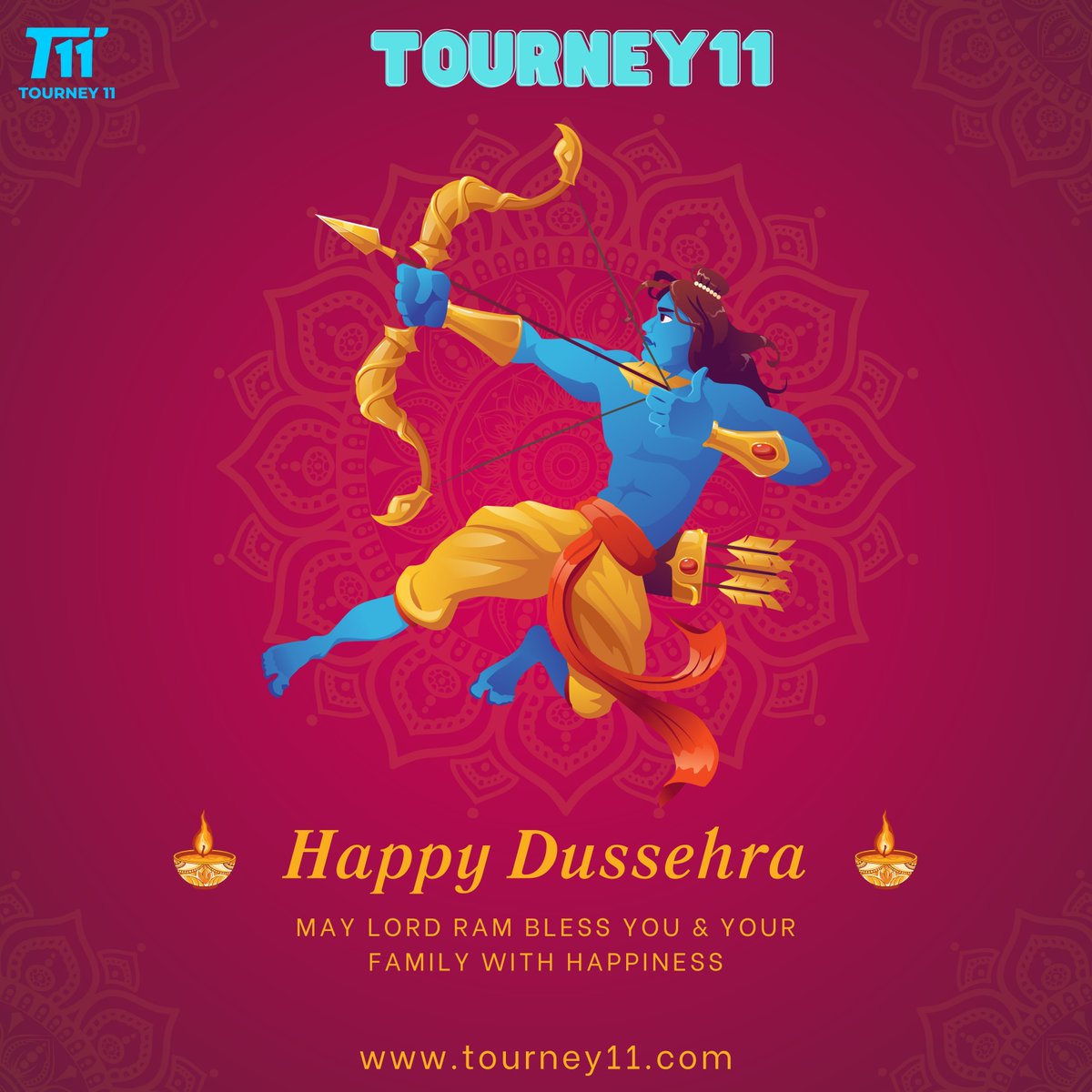 MediaM54355969's tweet photo. May this Dussehra bring you the victory of
good over evil and fill your life with joy and prosperity.
Happy Dussehra!!!
#Dasara
#Vijayadashami
#Dussehra
#IndianFestivals
#DasaraWishes
#CulturalHeritage
#CelebrationOfLight
#GoddessDurga
#JoyousMoments
#tourney11
#cricskill https://t.co/xds33zvogE